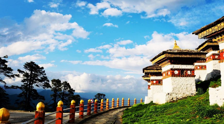 Dochula Pass-it offers a stunning 360 degree panoramic view of the Himalayan mountain range. - World Tour Plan
